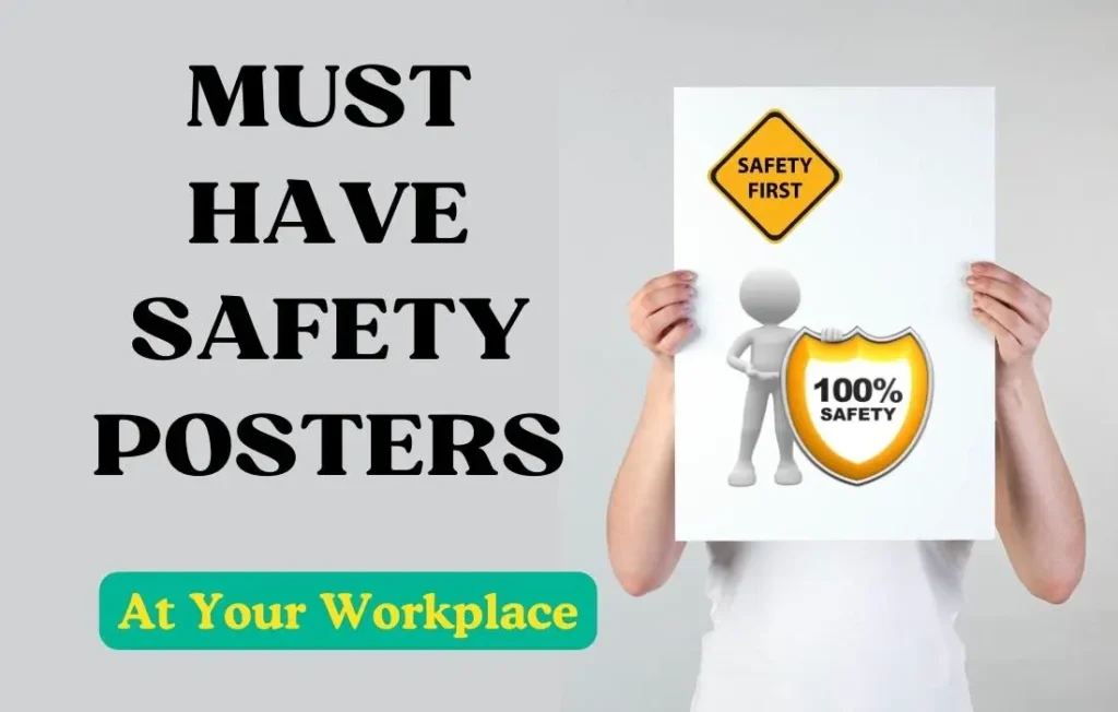 Safety poster at workplace
